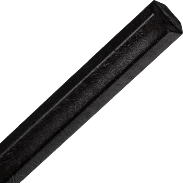 Мелки восковые шестигранные 12 штук черные