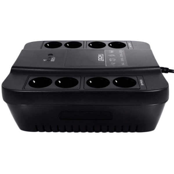 ИБП Powercom Back-UPS SPD-1000N OffLine 1000VA/550W Schuko 8 EURO розеток