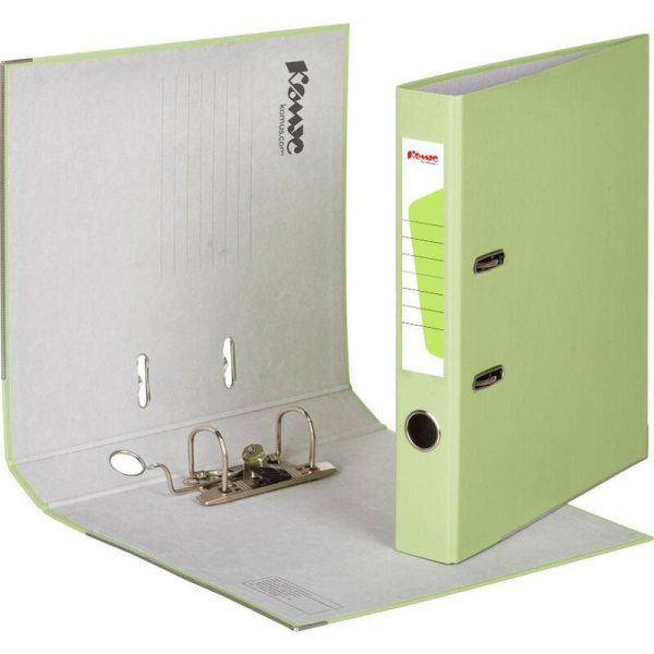 Папка-регистратор Комус Экономи 50мм персидский лайм,ПБП1,карм.кор.,мет.уг