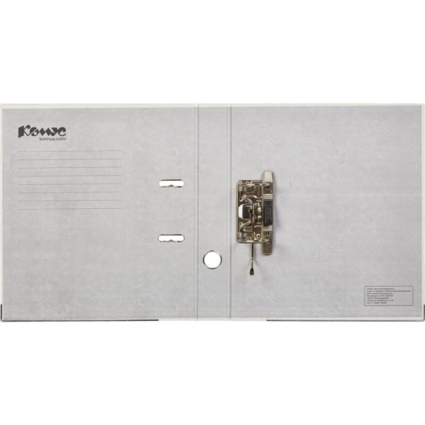 Папка-регистратор Комус Экономи 50мм белый жасмин,ПБП1,карм.кор.,мет.уг