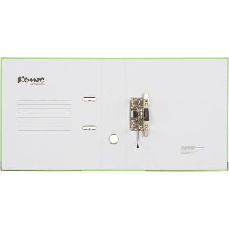 Папка-регистратор Комус Экономи 75мм персидский лайм,ПБП1,карм.кор.,мет.уг