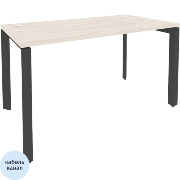 Стол ONIX-П П на металлокаркасе O.MP-SP-3.7 денвер светлый/антрацит Ш1380