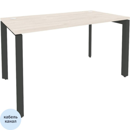 Стол ONIX-П П на металлокаркасе O.MP-SP-3.7 денвер светлый/антрацит Ш1380