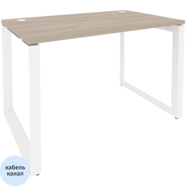 Стол ONIX-О О на металлокаркасе O.MO-SP-2.7 аттик дуб/белый Ш1180