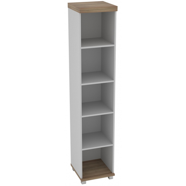 Стеллаж Д_ EASY Director узк сер 771/дуб шамони тем.122 арт.005.708