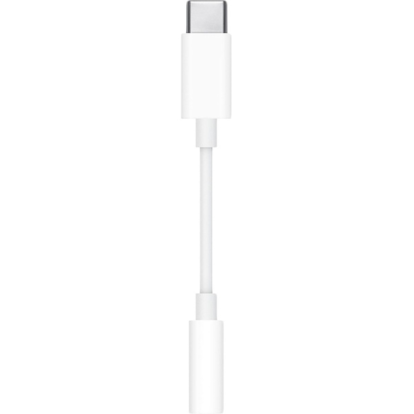 Адаптер Apple USB-C - 3.5 mm Headphone Jack Adapter, бел, MU7E2ZM/A