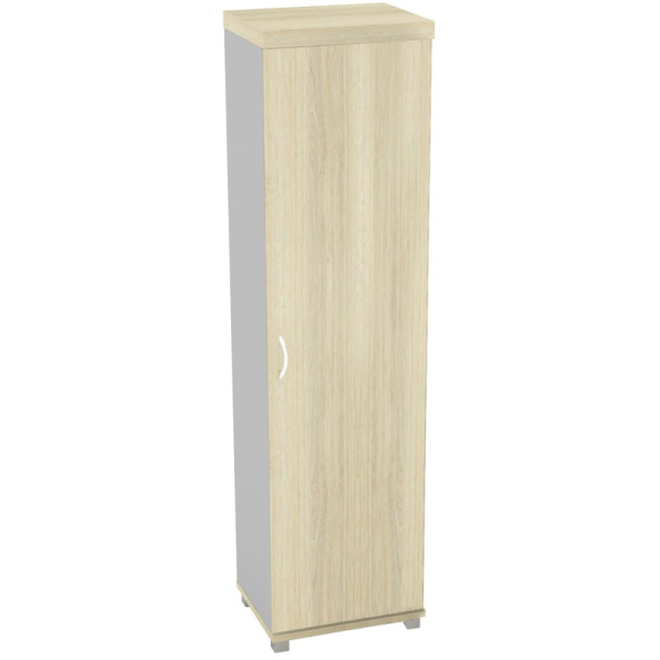 Шкаф Д_EASY Director д/одежды2 узк ДСП м ел.сер 771/дуб шамонисв.124