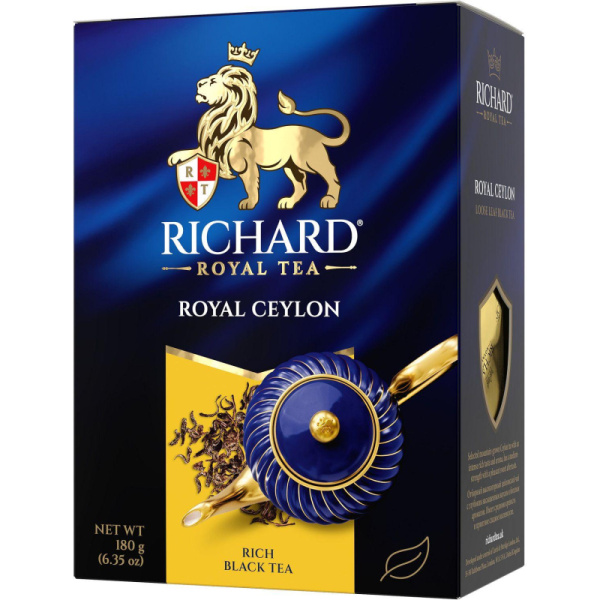 Чай Richard Royal Ceylon черный листовой, 180г 14004