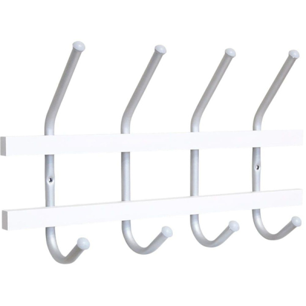 Вешалка настенная EL_Sheffilton SHT-WH11 белый/алюм.металлик (963117/В2-99)