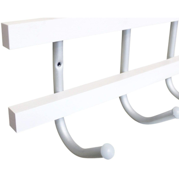 Вешалка настенная EL_Sheffilton SHT-WH11 белый/алюм.металлик (963117/В2-99)