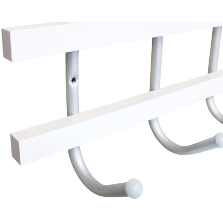 Вешалка настенная EL_Sheffilton SHT-WH11 белый/алюм.металлик (963117/В2-99)