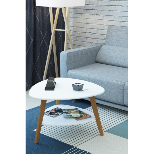 Стол журнальный KF_ Бруклин белый