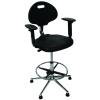 Стул лаб. Pro industrial с подл. полиур. черный, хром (S30299091300)