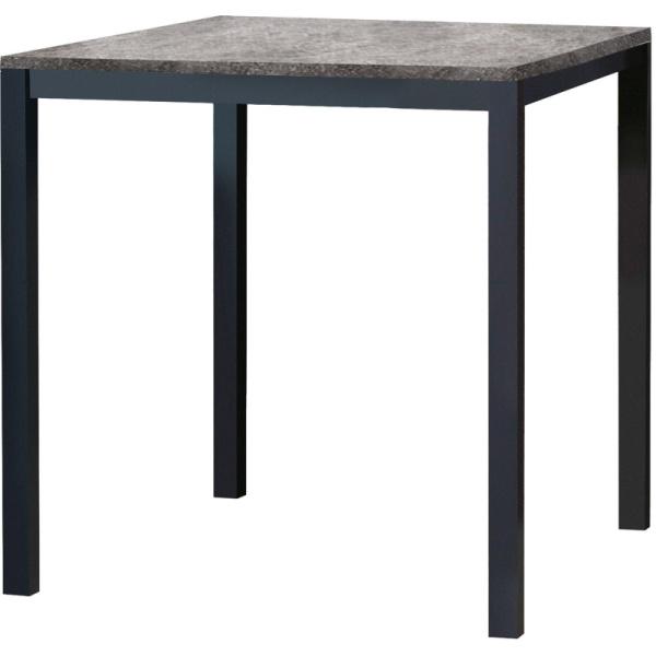 Стол обеденный UD_Клинт СТ18 800х800 карк черный, ЛДСП 25 солио темный