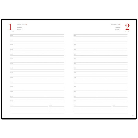 Ежедневник полудатированный А5+, 208л, BOSS черный 3-404/267