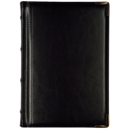 Ежедневник полудатированный А5+, 208л, BOSS черный 3-404/267