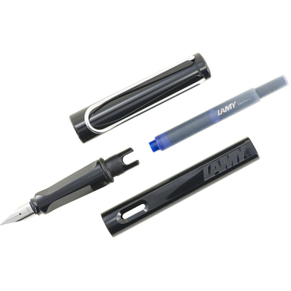 Ручка перьевая Lamy 019 safari, Черный, EF