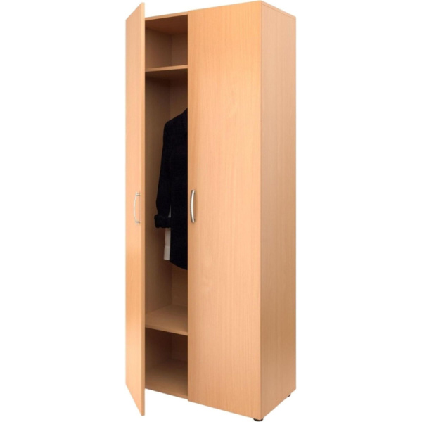 Мебель для школы MET_Школа Шкаф для одежды широкий 80x42x195 бук
