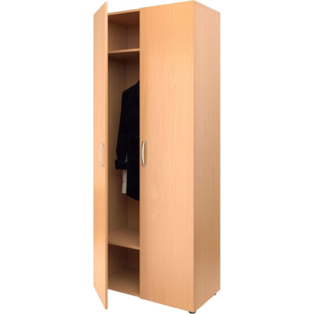 Мебель для школы MET_Школа Шкаф для одежды широкий 80x42x195 бук