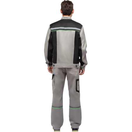 Костюм рабочий летний муж. л26-КПК сер/черн (р.56-58) 170-176