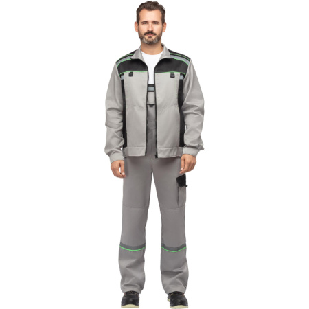 Костюм рабочий летний муж. л26-КПК сер/черн (р.56-58) 182-188