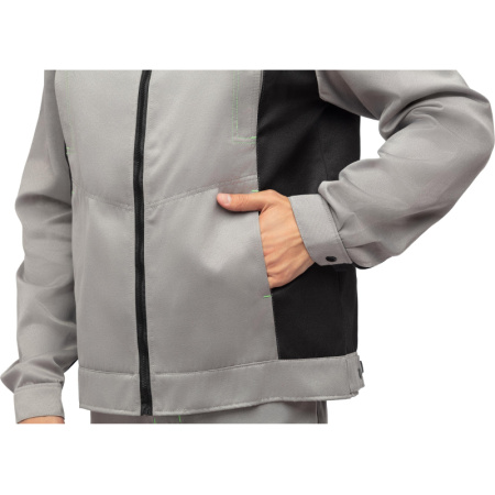 Костюм рабочий летний муж. л26-КПК сер/черн (р.60-62) 182-188