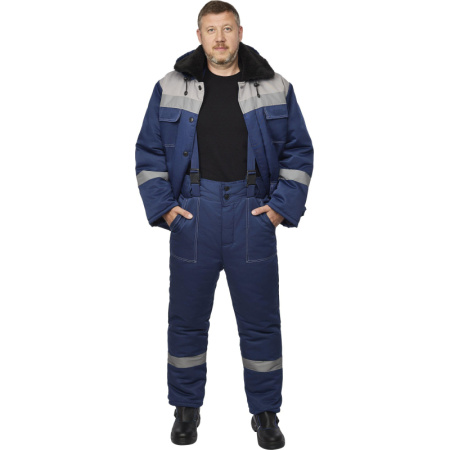 Костюм рабочий зимний муж з35-КБР синий/сер ( 48-50) 170-176 (Арсенал-СП)