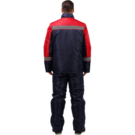 Куртка рабочая зимняя утепленная муж з38-КУ т.син/красн (р.52-54) 170-176
