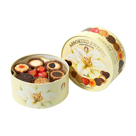 Печенье Бискотти с шоколдными конфетами, Assorted Sveets 500г