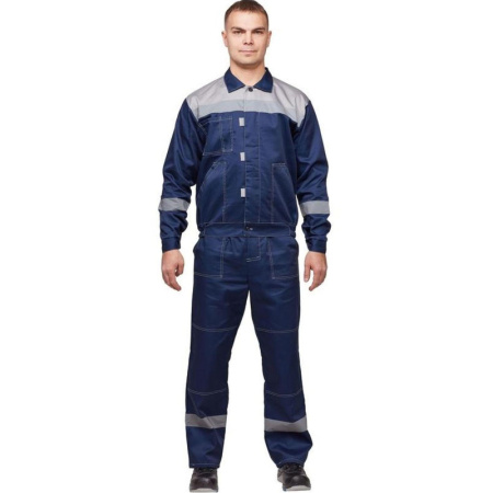 Костюм рабочий летний муж. л20-КБР синий/сер (р.48-50) 158-164 (Арсенал-СП)
