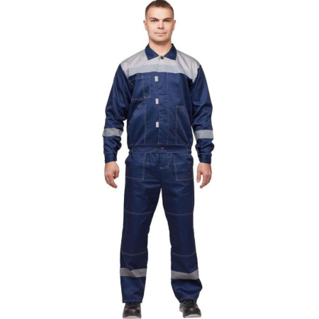 Костюм рабочий летний муж. л20-КБР синий/сер (р.52-54) 158-164 (Арсенал-СП)