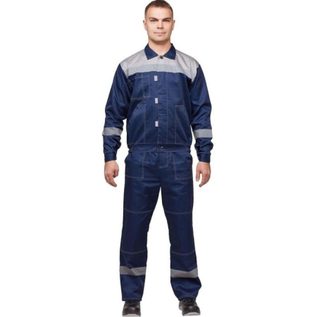 Костюм рабочий летний муж. л20-КБР синий/сер (р.60-62) 158-164 (Арсенал-СП)