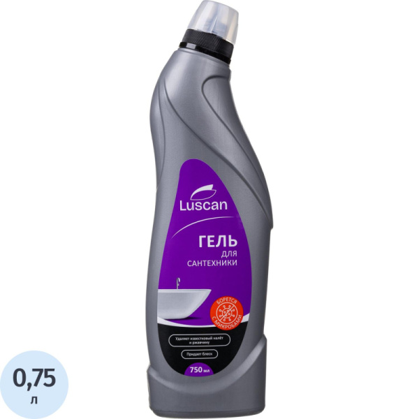Средство для сантехники LUSCAN 750мл гель с кислотой
