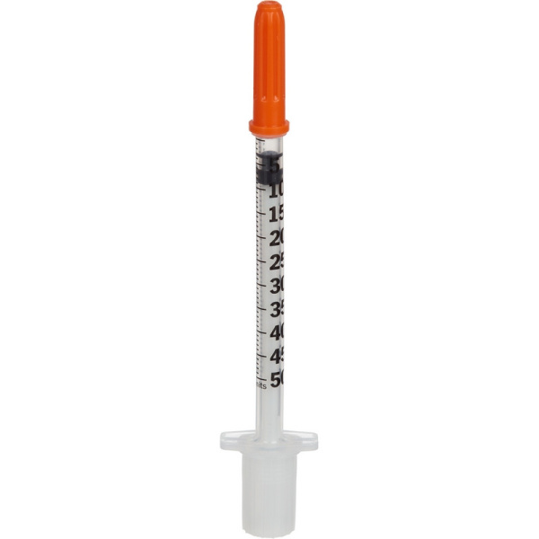 Шприц инсулиновый U-100 0,5мл 31G(0,25х6) инт. 100шт/уп BD