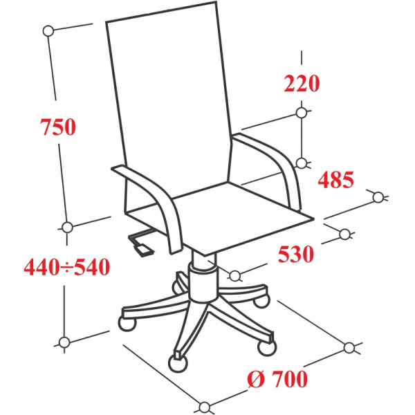 Кресло VB_EChair-655 TTW сетка/ткань черный, пластик