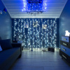 Гирлянда светодиодная Дождь 2,5x2 м, 300 LED, мерцание, Белый 235-055