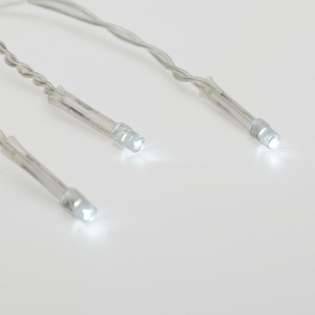 Гирлянда светодиодная Дождь 2,5x2 м, 300 LED, мерцание, Белый 235-055