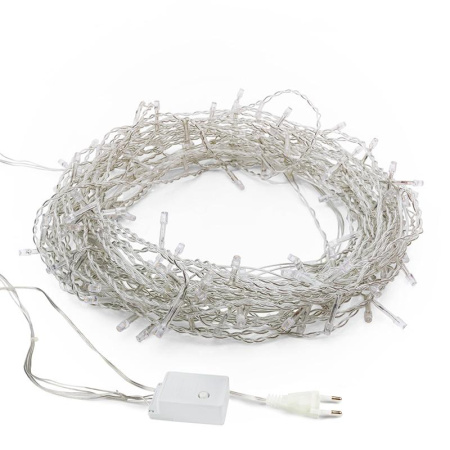 Гирлянда светодиодная Дождь 2,5x2 м, 300 LED, мерцание, Белый 235-055