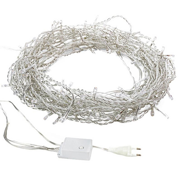 Гирлянда светодиодная Дождь 240LED, 2x3 м, МЕРЦАНИЕ, Теплый Белый 235-066