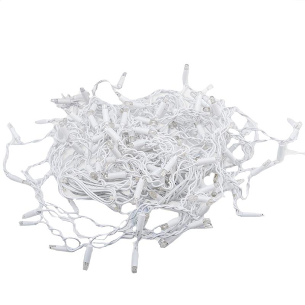 Гирлянда светодиодная Айсикл(бахрома) 152, 4,8х0,6 м, 230В, белый 255-137-6