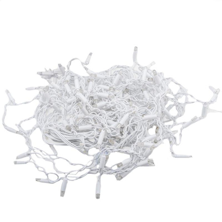 Гирлянда светодиодная Айсикл(бахрома) 152, 4,8х0,6 м, 230В, белый 255-137-6
