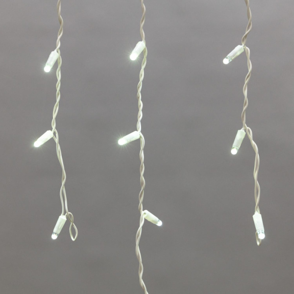 Гирлянда светодиодная Айсикл (бахрома) 176, 4,8х0,6 м, 230В, белые, 255-137
