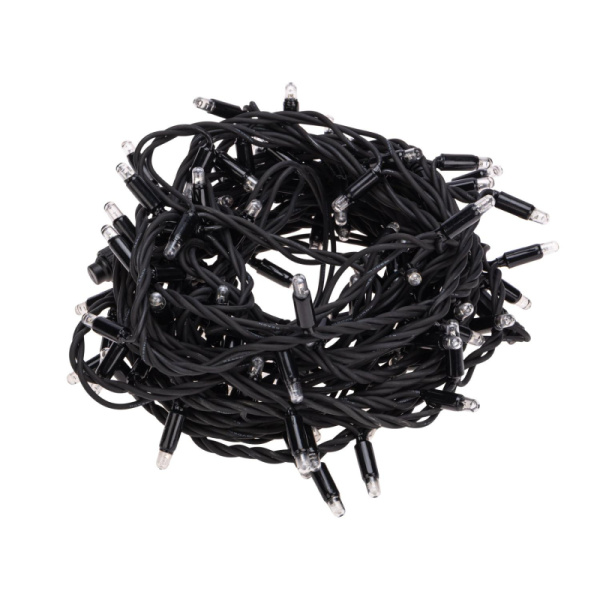 Гирлянда светодиодная Дюраплей LED 20м 200 LED черный каучук Мульти 315-159
