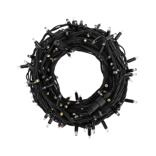 Гирлянда светодиодная Дюраплей LED 20м 200 LED черный каучук Синий 315-153