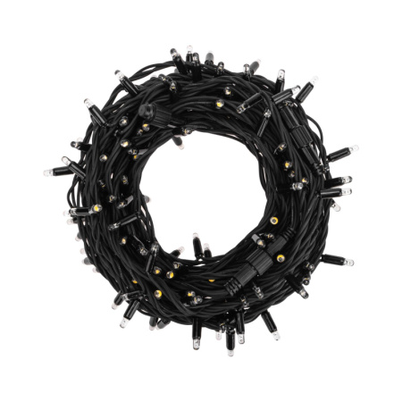 Гирлянда светодиодная Дюраплей LED 20м 200 LED черный каучук Синий 315-153