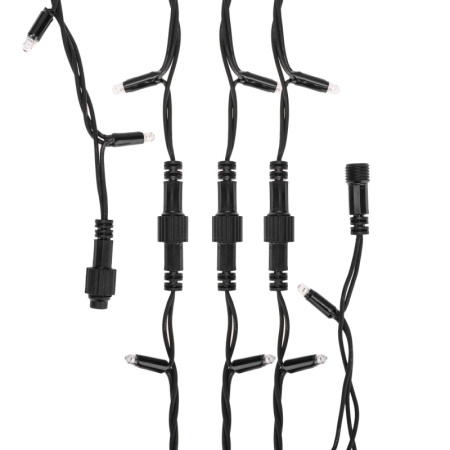 Гирлянда светодиодная Дюраплей LED 20м 200 LED черный каучук Синий 315-153