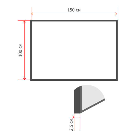 Доска магнитно-маркерная 100х150 Attache Wood дерев.рама