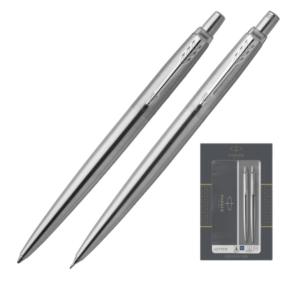 Набор пишущих принадл. PARKER Jotter Stainless Steel шар.ручка+карандаш