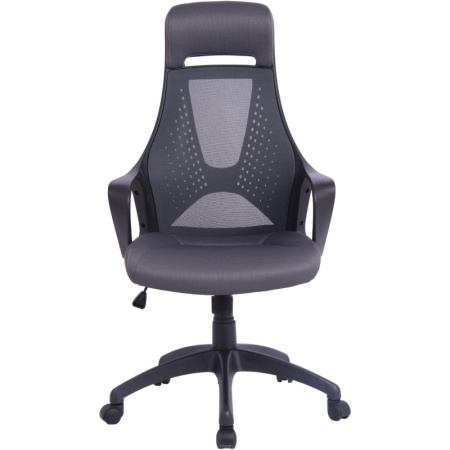 Кресло BN_Hg_EChair-578 TC сетка/ткань черный, пластик черный