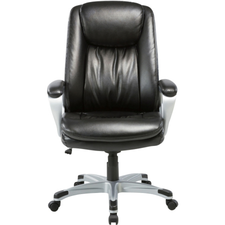 Кресло BN_U_EChair-583 TR рецикл.кожа черный, пластик серый